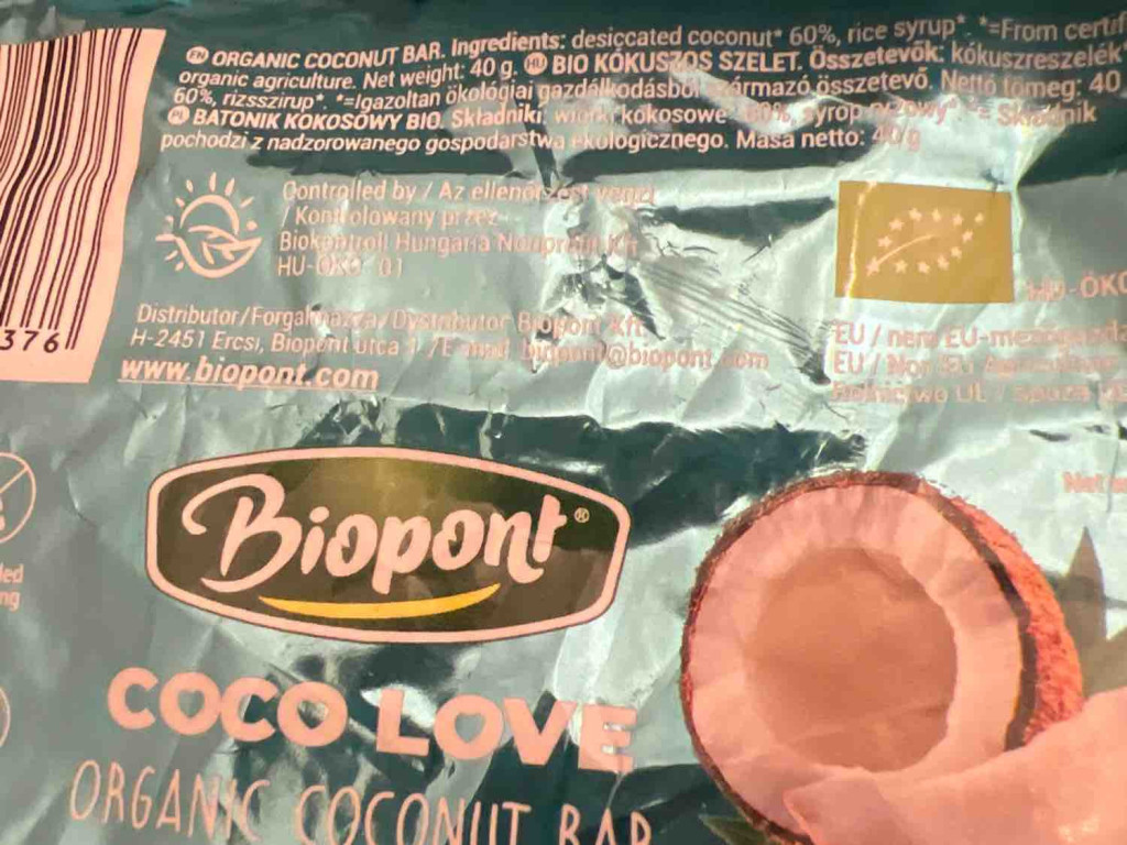 Biopont COCO LOvE, organic coconut bar von MrsGuess | Hochgeladen von: MrsGuess