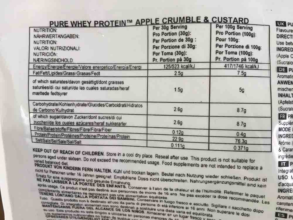 pure whey protein apple crumble von SM110681 | Hochgeladen von: SM110681