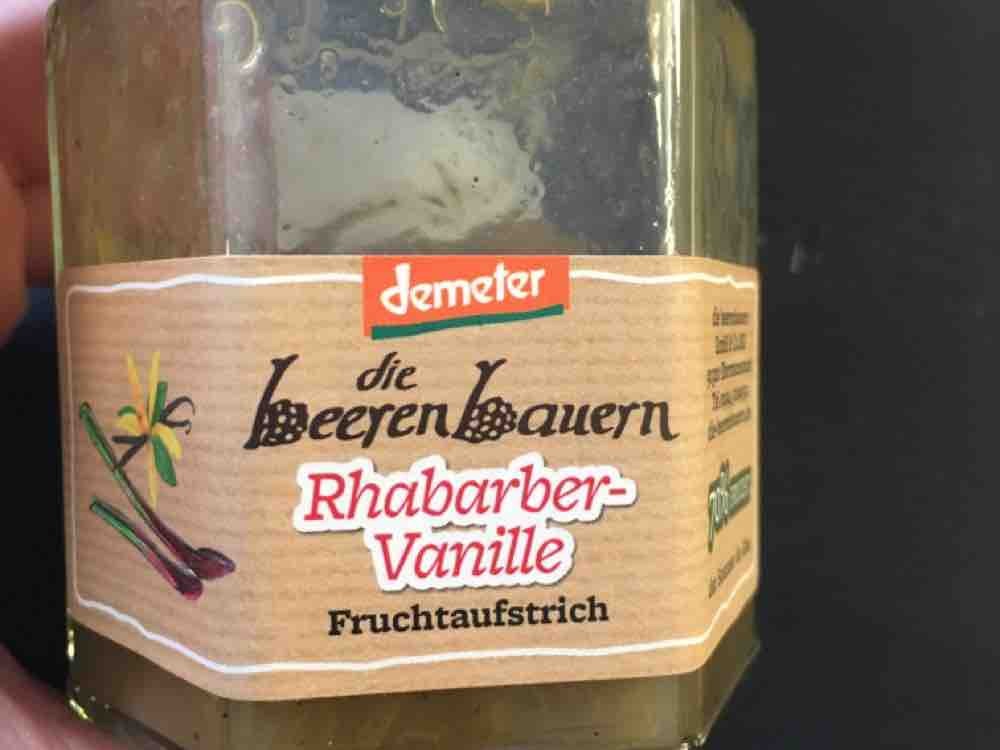 Rhabarber-Vanille Fruchtaufstrich 70% Fruchtanteil von Puscheli | Hochgeladen von: Puscheli