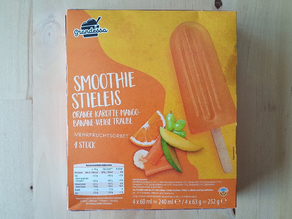 Smoothie-Stieleis, Orange-Karotte-Mango-Banane-WeißeTraube von k | Hochgeladen von: kwinki78