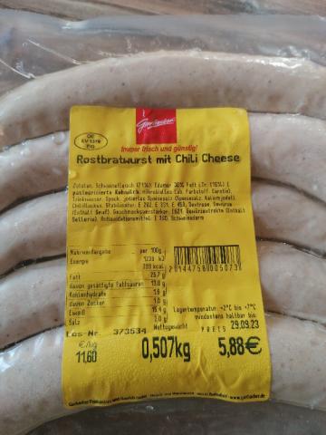 Rostbratwurst, mit Chili Cheese von ischbins | Hochgeladen von: ischbins