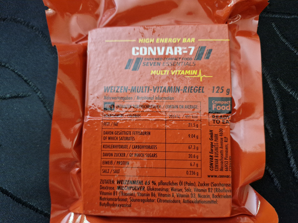 Convar-7 High energy Bar, Multi Vitamin von cerys_xiv | Hochgeladen von: cerys_xiv