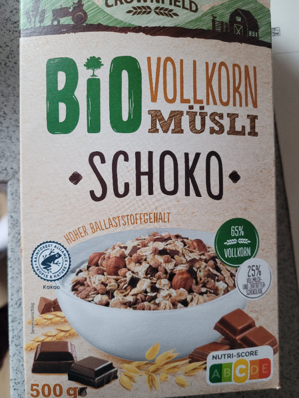 Crownfield Bio Organic Vollkorn Müsli Früchte Crownfield, Crownfield Bio Vollkorn müsli Schoko Kalorien - Neue