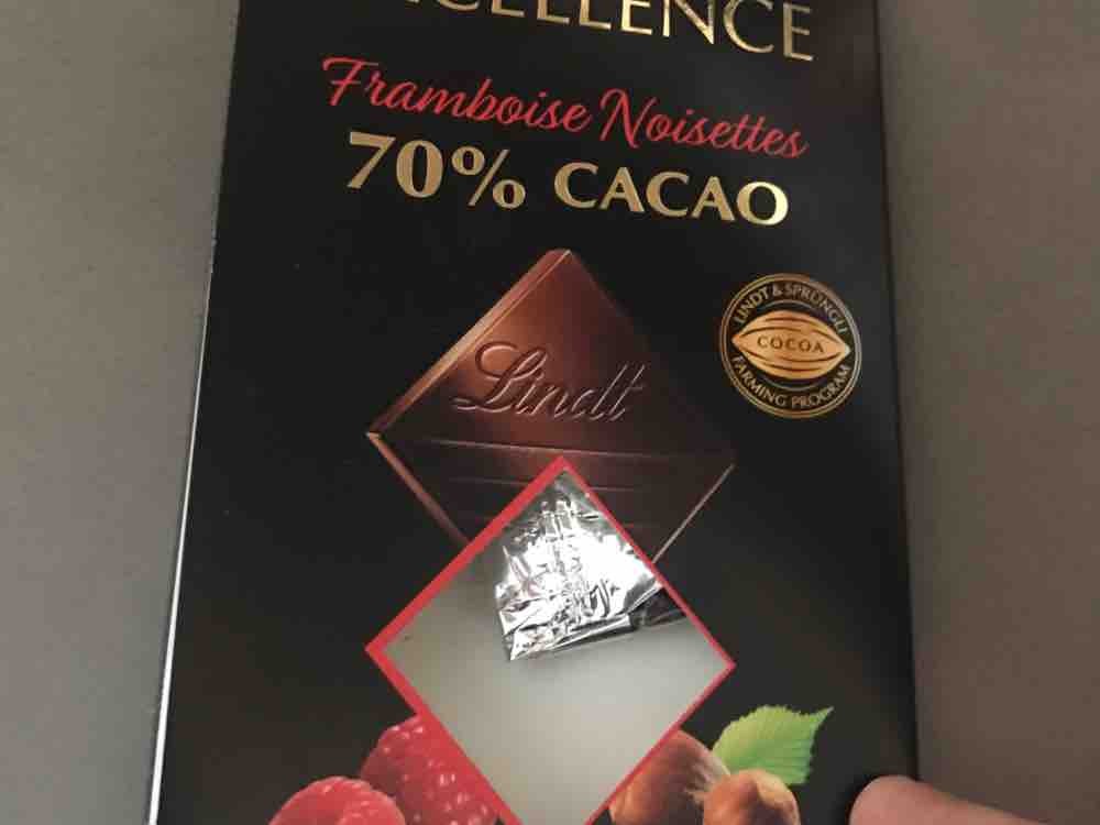 Lindt Excellence Framboise Noisettes 70% Cacao, Schokolade von J | Hochgeladen von: Jana93