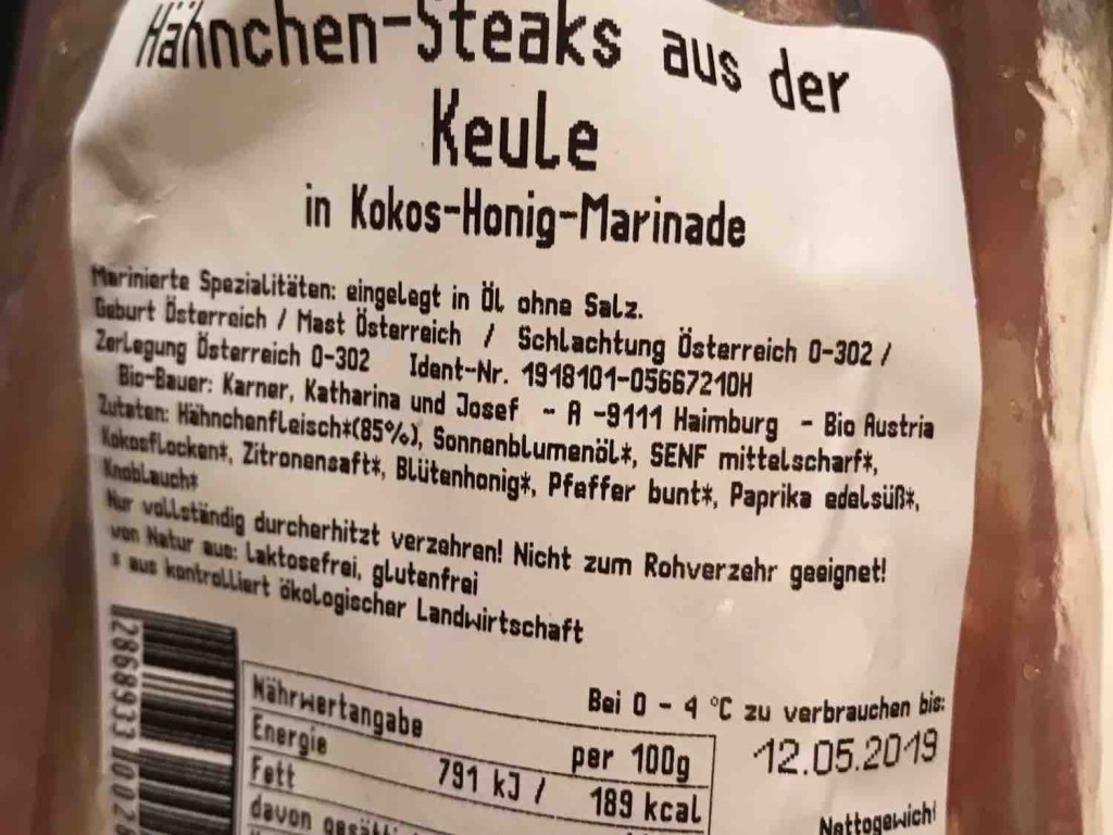 Hähnchen-Steaks aus der Keule , in Kokos-Honig-Marinade  von Ale | Hochgeladen von: Alexa0404