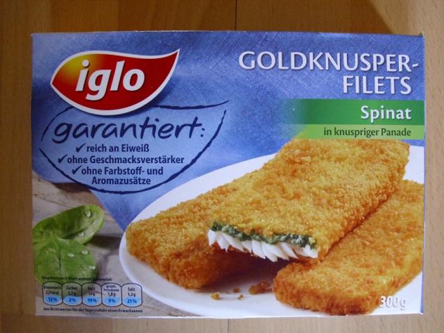 Iglo Goldknusper-Filets, Spinat | Hochgeladen von: Pummelfee71