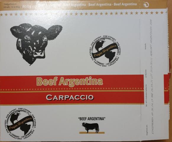 Carpaccio Beef Argentina von Nickimauzi | Hochgeladen von: Nickimauzi