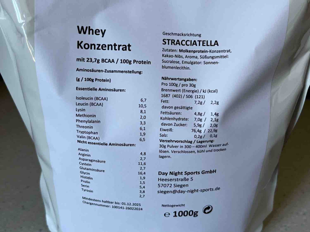 whey Konzentrat, straciatella von Flopsi1 | Hochgeladen von: Flopsi1