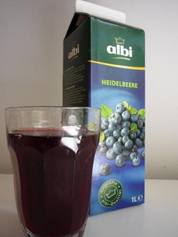 Heidelbeer Saft (Albi) mit Glas | Hochgeladen von: pedro42