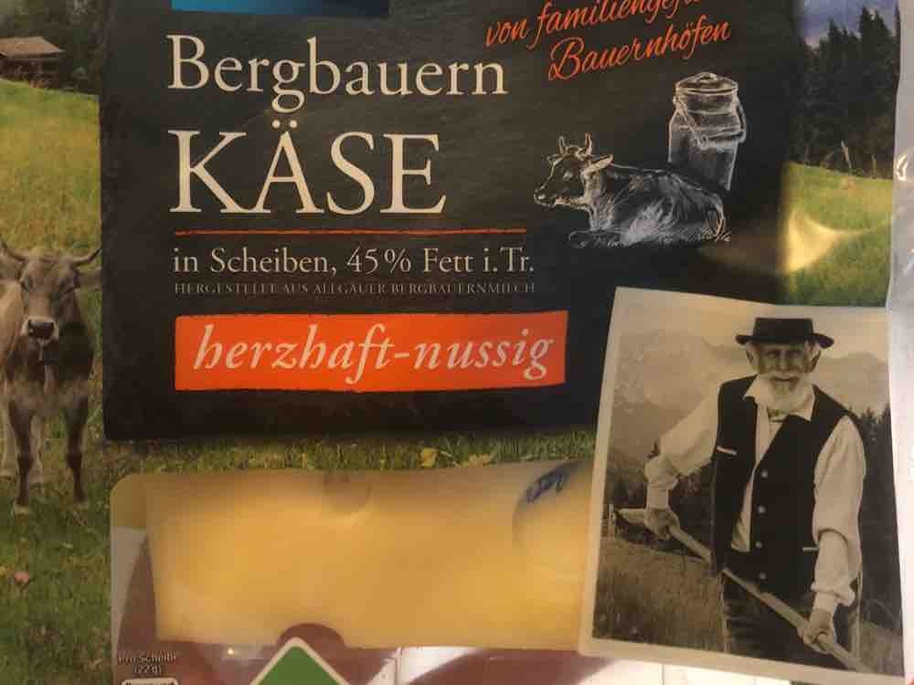 Bergbauern Käse, in Scheiben, 45% Fett i.Tr. von tabsch | Hochgeladen von: tabsch