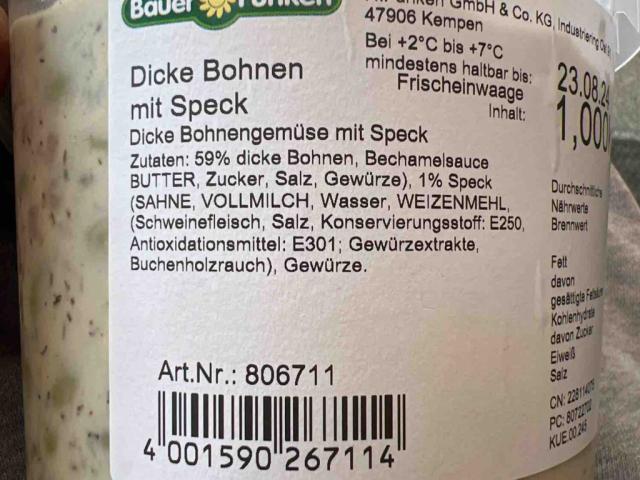 Dicke Bohnen mit Speck (Bauer Funken) von Pwiebe0210 | Hochgeladen von: Pwiebe0210