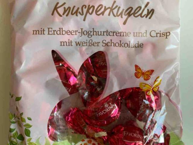 Knusperkugeln, mit Erdbeer-Joghurtcreme und Crisp mit weißer Sc  | Hochgeladen von: PhilippG