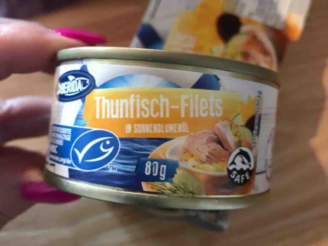 Thunfisch-Filets in Sonnenblumenöl, in 80 g Döschen von Moechteg | Hochgeladen von: MoechtegernElfe