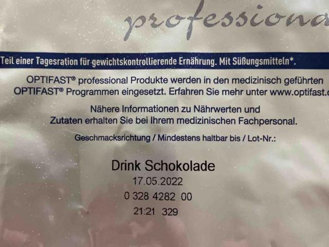 Optifast Drink  Schokolade, Mit  200 ml Wasser von SWeber | Hochgeladen von: SWeber