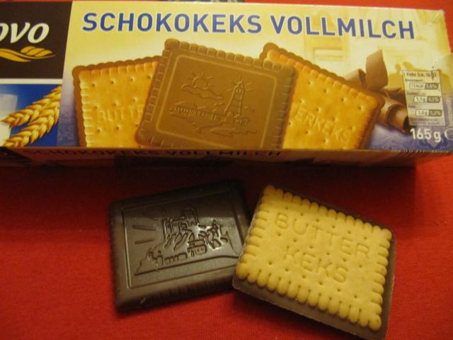 Schokokeks Vollmilch, Butterkeks mit Vollmilch-Schokolade (6 | Hochgeladen von: DeSilvi