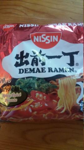 Nissin Demae Ramen, Japanische Nudelsuppe (scharf) | Hochgeladen von: lgnt