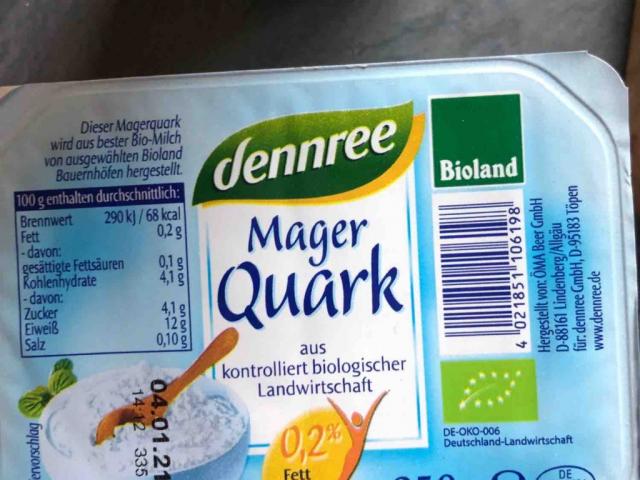 Magerquark dennree, 0,2% Fett von maximax | Hochgeladen von: maximax