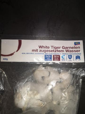 White Tiger Garnelen mit zugesetztem Wasser, 58/66 Stück pro Pac | Hochgeladen von: mailkatrinmaie869