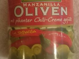 Oliven, mit pikanter Chili-Creme gefüllt | Hochgeladen von: chilipepper73