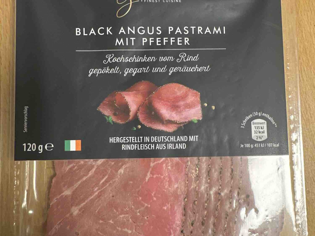 black Angus Pastrami mit Pfeffer von Karl Napf 1970 | Hochgeladen von: Karl Napf 1970