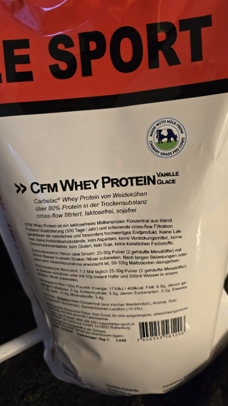 cfm whey protein vanille glace, Proteinpulver von Sabrina Capo | Hochgeladen von: Sabrina Capo