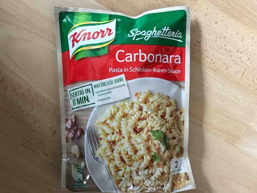 Spaghetteria Carbonara, Knorr Pasta in Schinken-Rahm-Sauce von h | Hochgeladen von: hedi54
