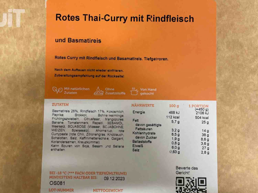 Juit, Rotes Thai Curry mit Rindfleisch von Lucas2003 | Hochgeladen von: Lucas2003