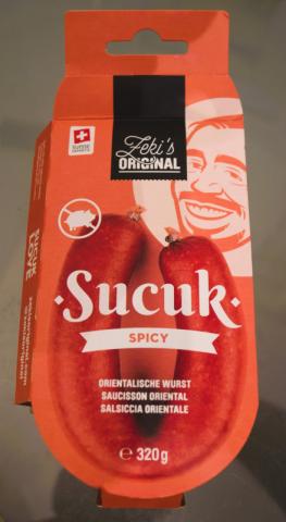 Sucuk Spicy, (orientalische Wurst), Migros, leicht scharf | Hochgeladen von: aoesch