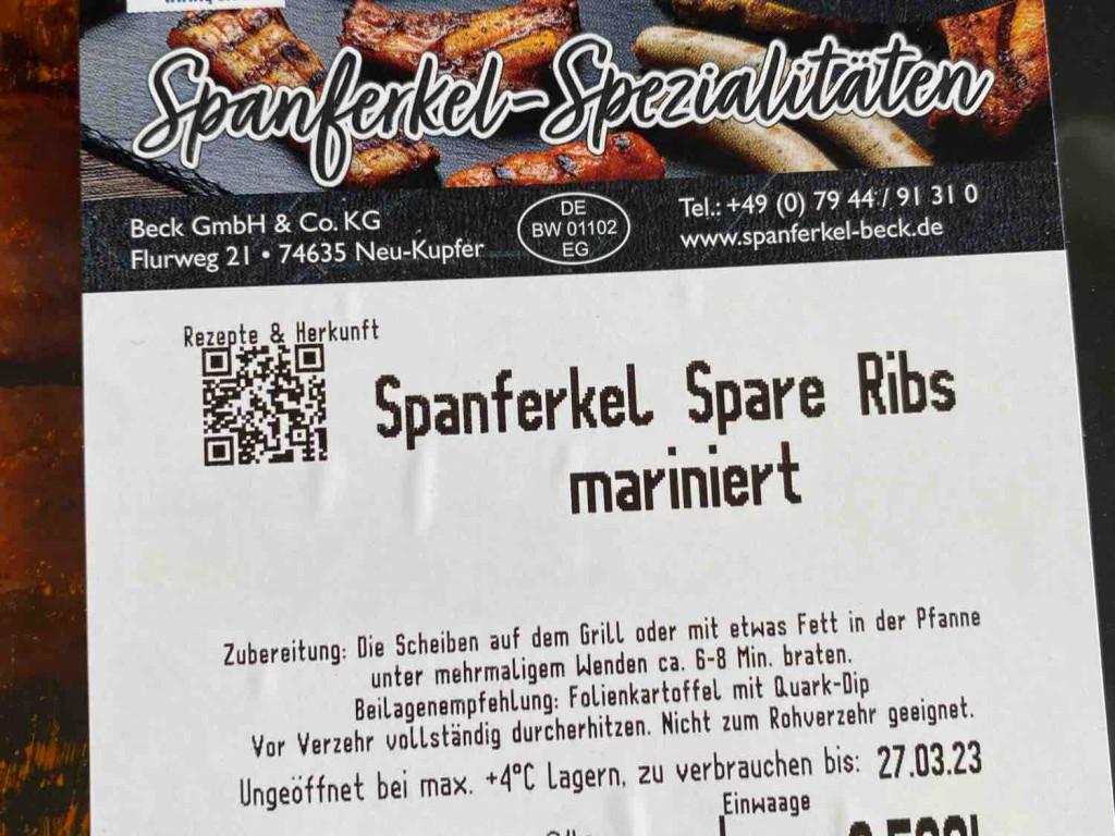 Spanferkel-Spezialitäten, Spanferkel Spare Ribs mariniert von sv | Hochgeladen von: sven1411