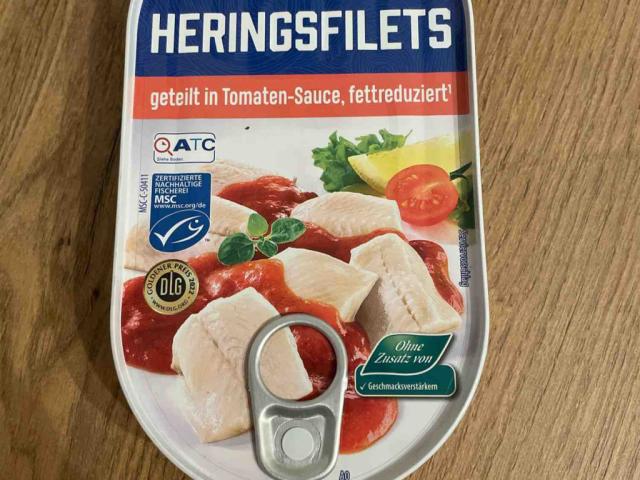 Heringsfilet geteilt in Tomaten-Sauce, fettreduziert von natrium | Hochgeladen von: natriumcitrat