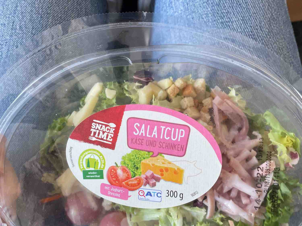 Snack Time, Salatcup (Aldi), Käse und Schinken Kalorien - Neue Produkte ...