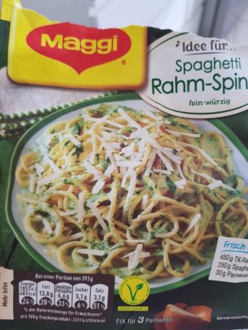 Spaghetti Rahmspinat zubereitet Maggi, Parmesan von mila226 | Hochgeladen von: mila226