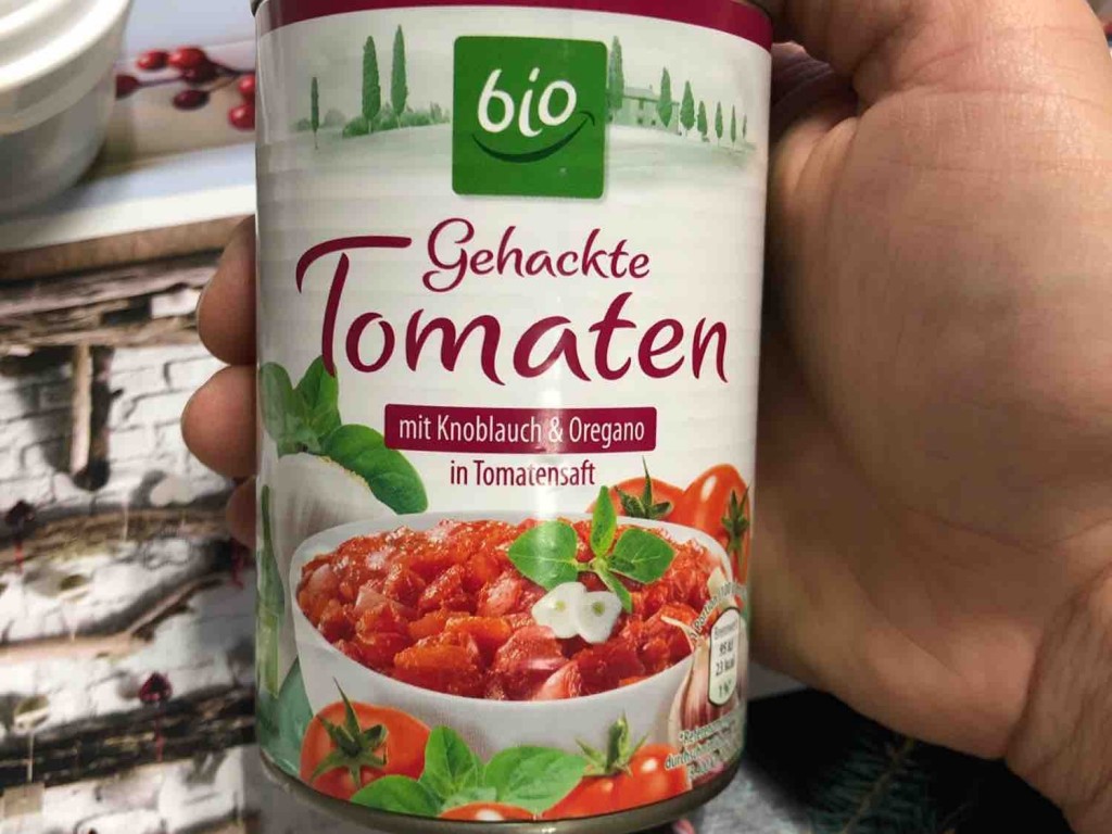 Gehackte Tomaten mit Knoblauch & Oregano, in Tomatensaft  vo | Hochgeladen von: BadWolf1986