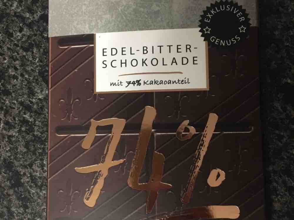 Edel-Bitter-Schokolade, mit 74% Kakaoanteil von aline | Hochgeladen von: aline