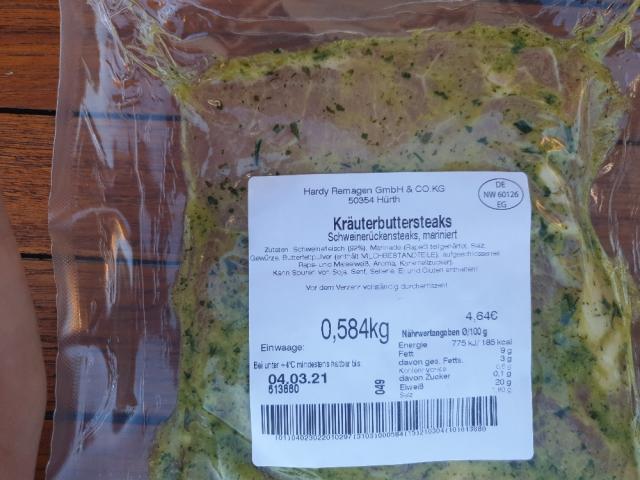 Kräuterbuttersteaks, Schweinerückensteaks von zigu56 | Hochgeladen von: zigu56