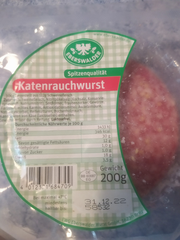 Katenrauchwurst Ia, Salami von Simmonkel | Hochgeladen von: Simmonkel