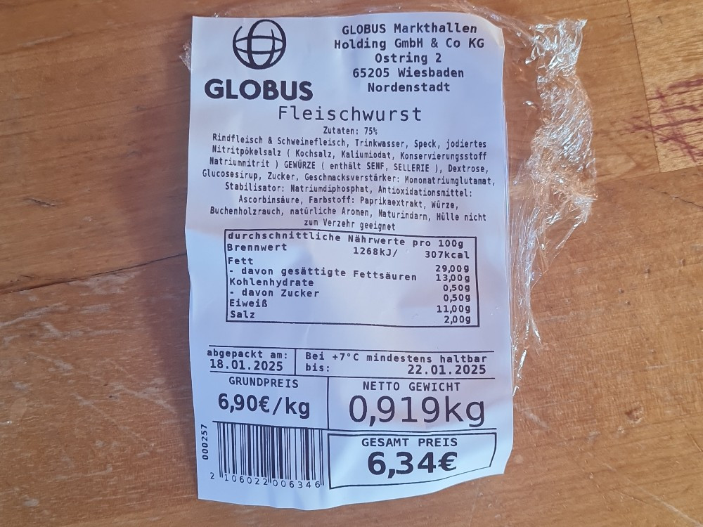 Globus Fleischwurst von crandon81627 | Hochgeladen von: crandon81627