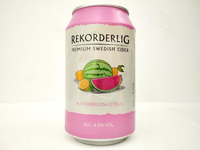 Rekorderlig - Watermelon-Citrus: Premium Swedish Cider, Wasserme | Hochgeladen von: micha66/Akens-Flaschenking