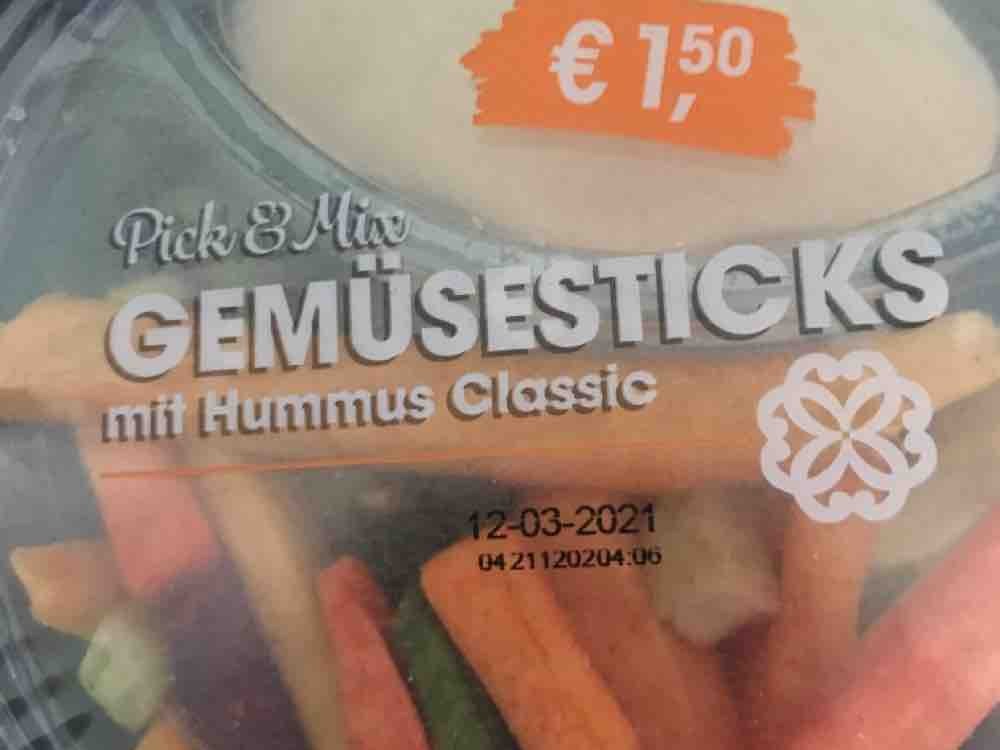 Pick & Mix Gemüsesticks, mit Hummus Classic von peike | Hochgeladen von: peike