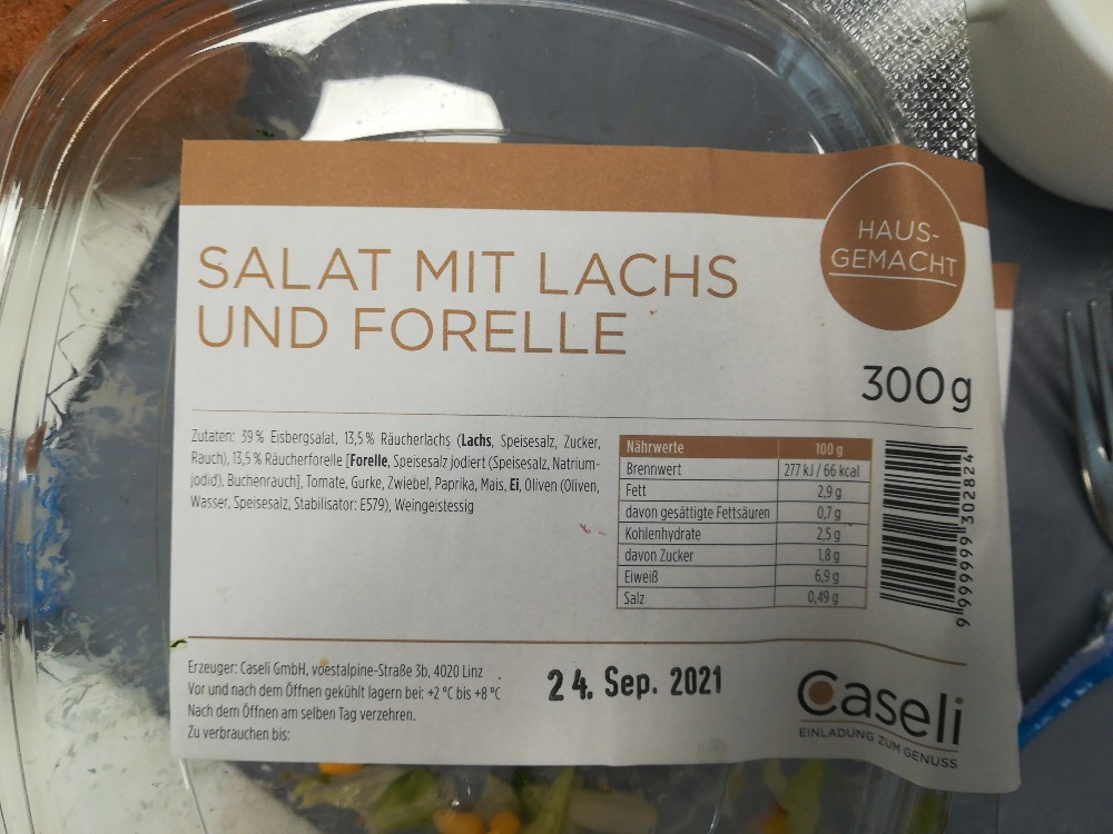 Salat mit Lachs und Forelle, 300g von meinereiner12983 | Hochgeladen von: meinereiner12983