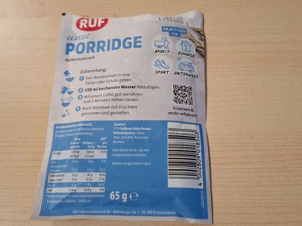 Ruf Porridge Classic von TussiAttack | Hochgeladen von: TussiAttack Ruf Porridge Classic von TussiAttack | Hochgeladen von: TussiAttack