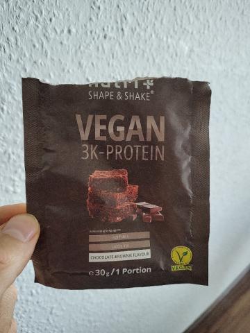 vegan 3-K Protein, chocolate-brownie flavour von wasabii | Hochgeladen von: wasabii