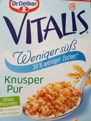 Vitalis Knusper Pur Weniger Süß, 30% weniger Zucker von Tribi | Hochgeladen von: Tribi