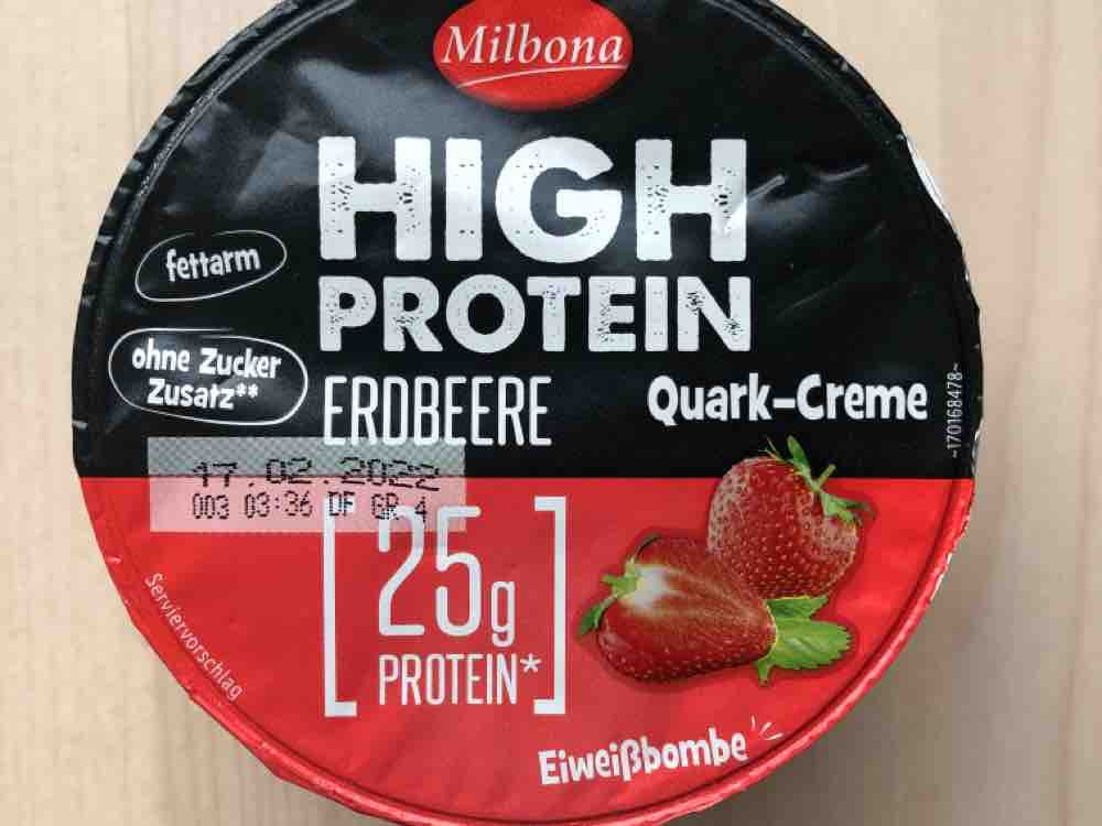 High Protein Quark-Creme Erdbeere, fettarm, ohne Zuckerzusatz vo | Hochgeladen von: Arduinna
