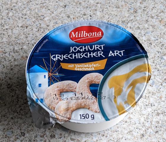 Joghurt griechicher Art, mit Vanillekipferl-Geschmack | Hochgeladen von: fatrob