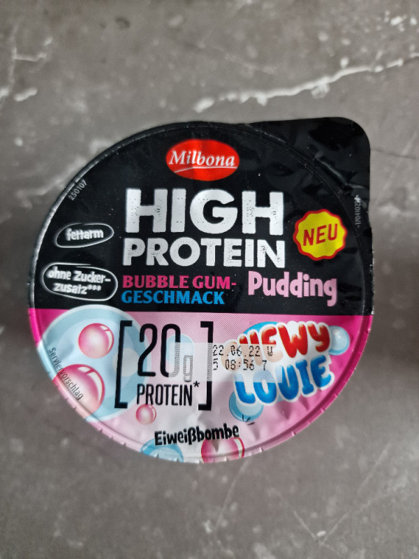 Milbona, High Protein Pudding Bubble GumGeschmack Kalorien Neue