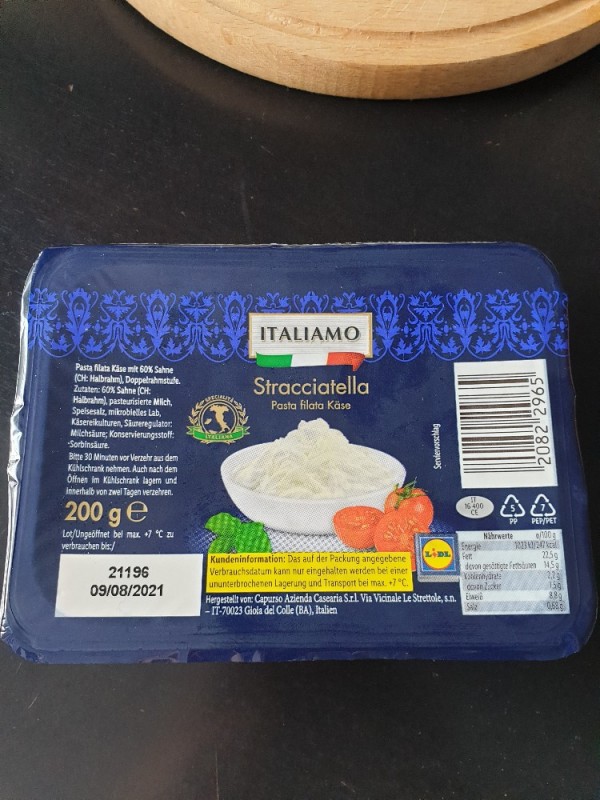 ITALIAMO Stracciatella Pasta filata Käse von vanetta | Hochgeladen von: vanetta