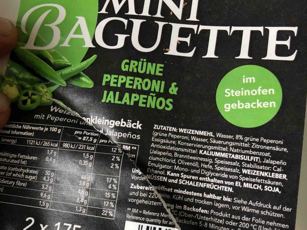 Mini Baguette (grüne Peproni & Jalapeno) von Timbo1986 | Hochgeladen von: Timbo1986