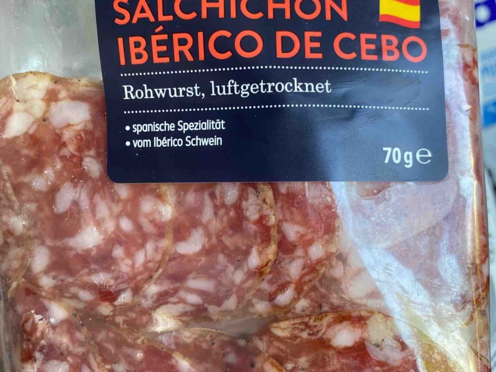 Salchichon Iberico de Cebo, spanische Rotwurst, luftgetrocknet v | Hochgeladen von: Falknberger
