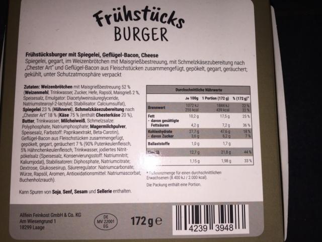 Frühstücks Burger, Spiegelei Geflügel-Bacon Cheese | Hochgeladen von: rks